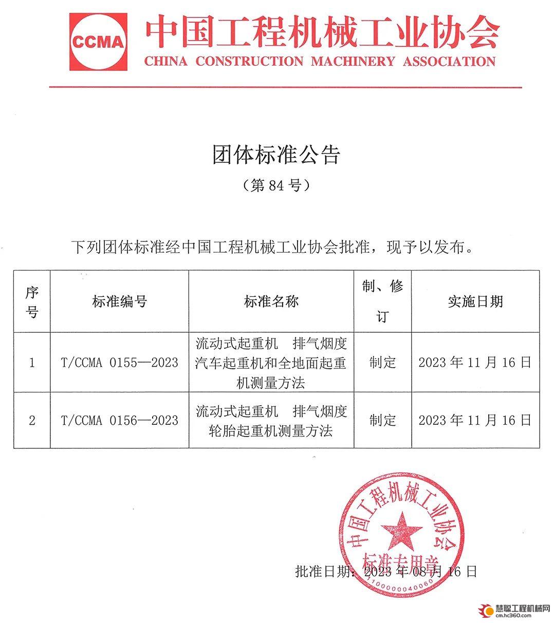 机械租赁_
    				中国工程机械工业协会团体标准公告(第84号)