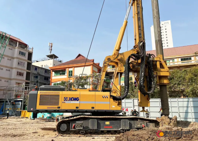 海外夯基，徐工旋挖钻机助建柬埔寨最高公寓！