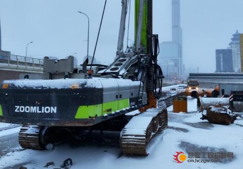 冰雪中的实力“钻”家，中联重科旋挖钻机助建哈萨克斯坦阿斯塔纳轻轨项目