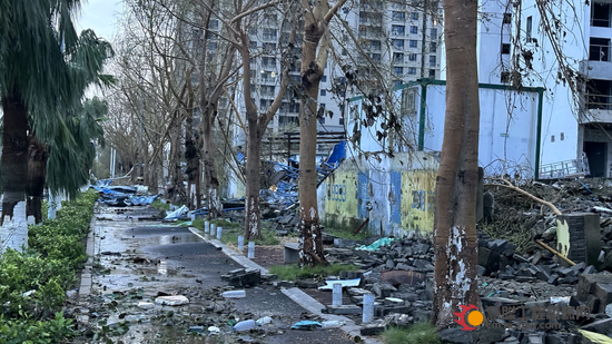 台风过后，看现代化机械之力快速让城市恢复元气！