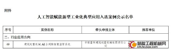 典型标杆！中联重科人工智能赋能新型工业化成果获工信部肯定