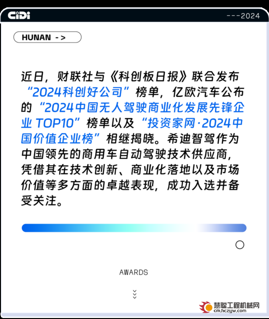 奖项如潮 | 希迪智驾荣登多项权威榜单，彰显行业卓越实力