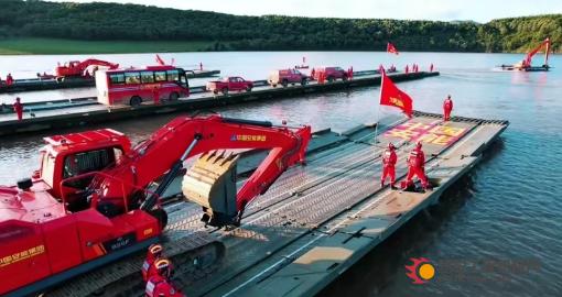 燃！这场国家级演习中，柳工设备大显身手